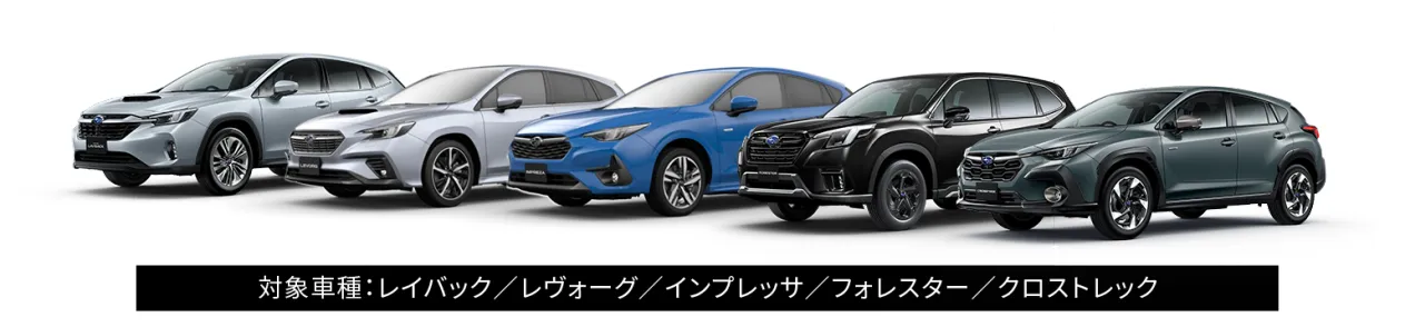 対象車種：レイバック／レヴォーグ／インプレッサ／フォレスター／クロストレック